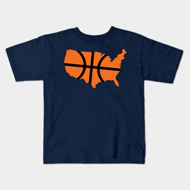 Basketball USA ,NBA Kids T-Shirt by Fusion Designs